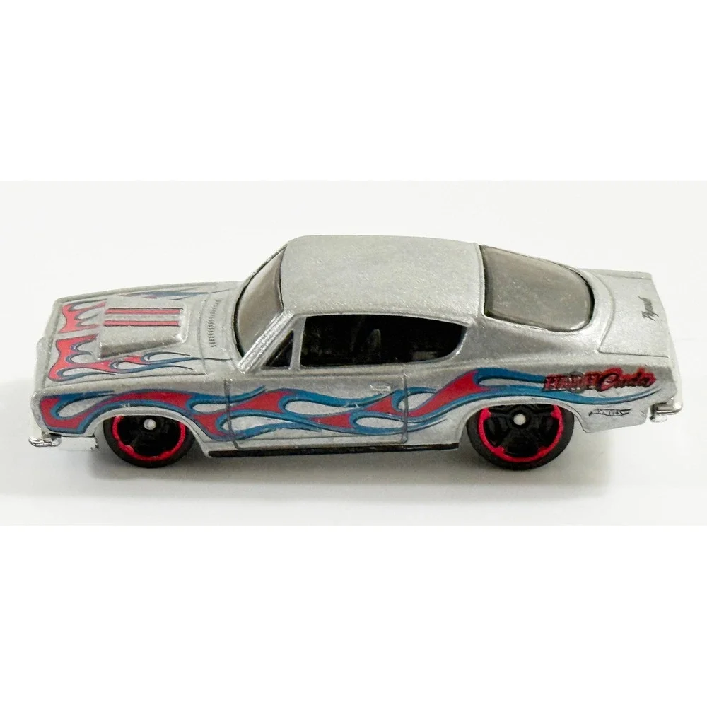 Hot Wheels Hemi Cuda Kids 1:64 Silver Red Blue Flames Muscle Car Diecast Toy